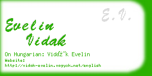 evelin vidak business card